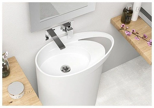 Раковина Aquanet Ellipse V25 68 белый 00198952