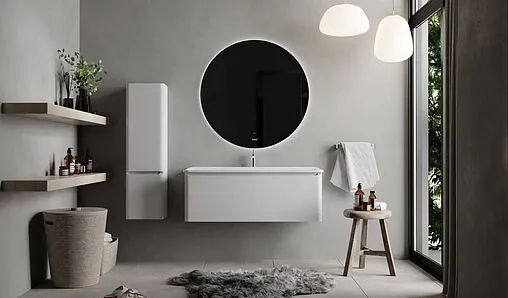 Тумба-умывальник подвесная Raval Welto 120 белый Wel.01.120/P/W/RL+Solo.08.120/W/RL