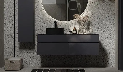 Тумба под умывальник подвесная Raval Decent 120 антрацит Dec.01.120/P/A/RL