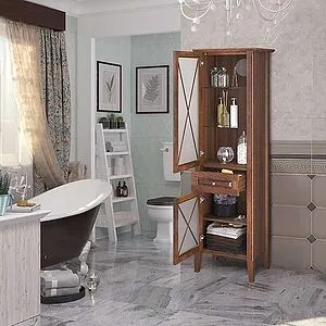 Шкаф-пенал напольный Opadiris Палермо 53 L cветлый орех Z0000008255, 5