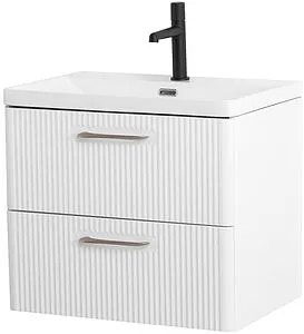 Тумба-умывальник подвесная BelBagno DUE 50 Bianco Lucido DUE-500-2C-SO-BL-P+BB-8076-3-50, 4