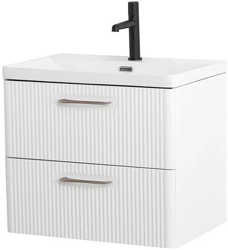 Тумба-умывальник подвесная BelBagno DUE 50 Bianco Lucido DUE-500-2C-SO-BL-P+BB-8076-3-50