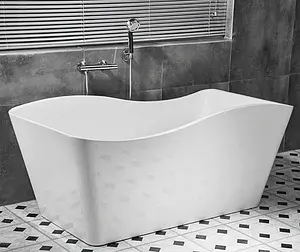Ванна акриловая отдельностоящая Swedbe Vita 150x78 8808, 4
