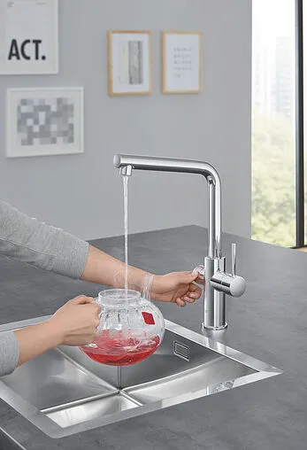 Смеситель для кухни с фильтром и встроенным нагревом воды Grohe Red II Duo хром 30325001 Смеситель для кухни с фильтром и встроенным нагревом воды Grohe Red II Duo хром 30325001