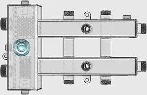 Распределительный коллектор 3 контура с гидрострелкой 1¼"н x 1"н Север-М3 1925009 Распределительный коллектор 3 контура с гидрострелкой 1¼"н x 1"н Север-М3 1925009, 5