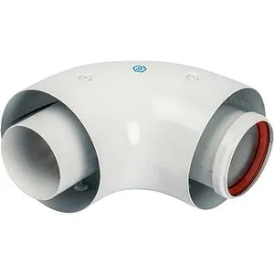 Колено для дымохода Ø 60/100мм ∠ 90° (Al) Stout SCA-6010-000090, 2