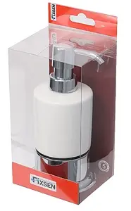 Дозатор для жидкого мыла Fixsen Best хром/белый FX-712 Дозатор для жидкого мыла Fixsen Best хром/белый FX-712, 2