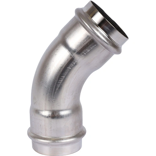 Уголок пресс двухраструбный 54мм угол 45° Sanha NiroSan 9041 6904154