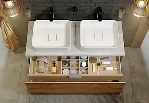 Тумба-умывальник подвесная Aqwella Mobi 120 белый MOB0112W+MOB0712W+641945+641945 Тумба-умывальник подвесная Aqwella Mobi 120 белый MOB0112W+MOB0712W+641945+641945, 4