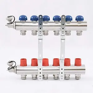 Группа коллекторная без расходомеров 6 отводов 1&quot;в/в x ¾&quot;ек Uni-fitt 441E4306, 5