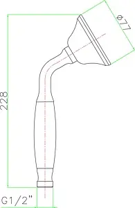 Лейка ручного душа Fiore бронза 35DOCZ11 Лейка ручного душа Fiore бронза 35DOCZ11, 3