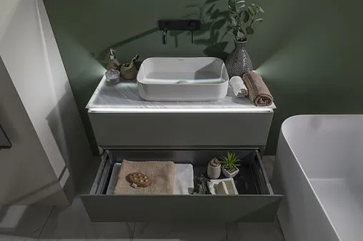 Тумба под умывальник подвесной Allen Brau Infinity 100 олива 1.21003.CGM