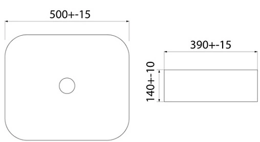 Раковина IDDIS Bridge 50 черный матовый BRIBM05i27