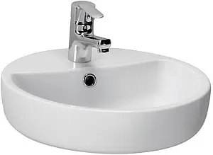 Раковина Cersanit Caspia Ring 44 белый S-UM-CAS44/1-R-w, 1