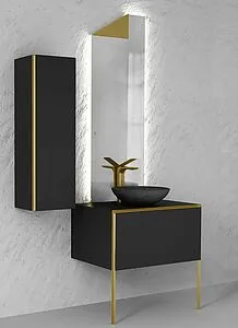 Зеркало с подсветкой Jorno Shik 50 золото Shk.02.50/A/JR Зеркало с подсветкой Jorno Shik 50 золото Shk.02.50/A/JR, 3