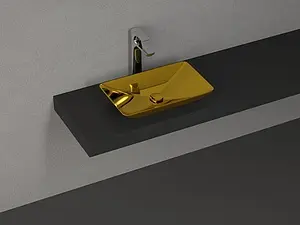 Раковина ISVEA SistemaY Clear 60 золото 10SY50060SV-6A Раковина ISVEA SistemaY Clear 60 золото 10SY50060SV-6A, 3