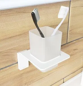 Стакан IDDIS Slide белый матовый SLIWTG1i45 Стакан IDDIS Slide белый матовый SLIWTG1i45, 3