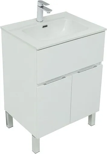 Тумба под умывальник напольная Aquanet Алвита New 60 белый матовый 00277546