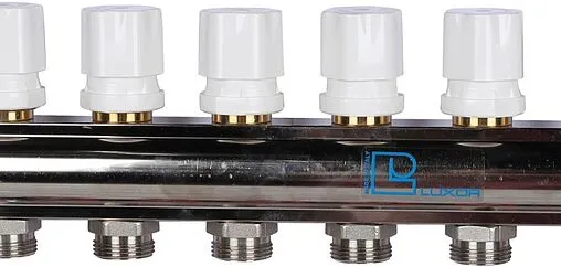 Группа коллекторная с расходомерами 4 отвода 1&quot;в/в x ¾&quot;ек Luxor CD 477/4 15662704N