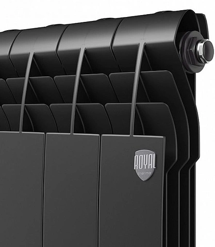Радиатор алюминиевый 10 секций Royal Thermo BiLiner Alum 500 Noir Sable RTBANS50010