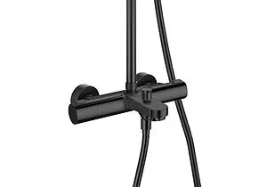 Душевая система с термостатом для ванны Aquatek Вега чёрный матовый AQ2043MB Душевая система с термостатом для ванны Aquatek Вега чёрный матовый AQ2043MB, 4