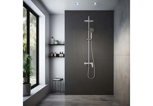 Душевая система со смесителем для ванны Aquatek Бетта хром AQ2140CR