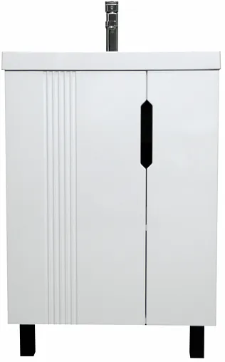 Тумба-умывальник напольный Айсберг Марта 60 белый DA3501T+4670142930044