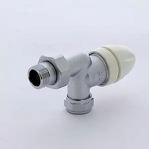 Вентиль терморегулирующий осевой 15x1мм x ½&quot;н Tiemme 3300021, 2