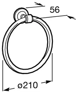 Полотенцедержатель Roca Hotels Classic хром 815425001, 2