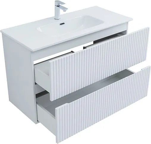 Тумба под умывальник Aquanet Джейн 100 белый матовый 00313288