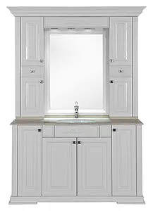 Шкаф-зеркало Aquanet Кастильо 140 белый 183174, 5