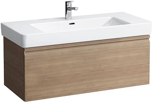Тумба-умывальник подвесная Laufen PRO 100 светлый дуб 4.8355.2.096.479.1+8.1396.6.000.104.1