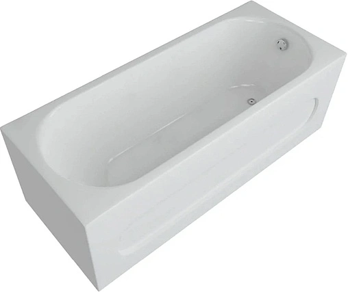 Ванна акриловая Aquatek Оберон 160х70 R с фронтальной панелью, с каркасом (разборный) OBR160-0000041