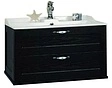 Тумба-умывальник подвесная Aquaton Леон 80 ясень чёрный 1A1863K0LBPT0