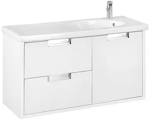 Тумба под умывальник подвесная Roca Etna 100 белый глянец 857302806 Тумба под умывальник подвесная Roca Etna 100 белый глянец 857302806, 1