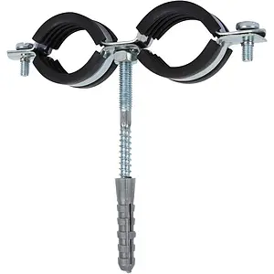 Хомут сантехнический обрезиненный сдвоенный ½" (20-24мм) Stout SAC-0020-200012 Хомут сантехнический обрезиненный сдвоенный ½" (20-24мм) Stout SAC-0020-200012, 4