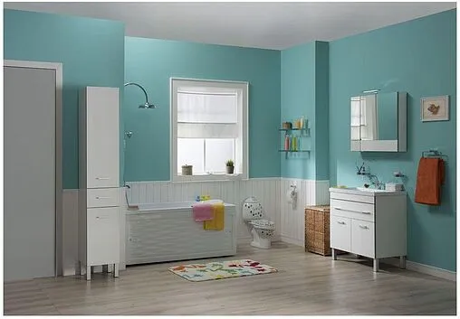 Шкаф-пенал напольный с бельевой корзиной Aquanet Верона 35 L белый 00187316