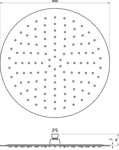 Лейка верхнего душа Ravak Chrome хром X07P667