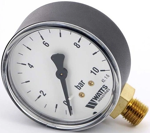 Манометр радиальный Watts MRP 63мм 10 бар ¼&quot; 10007724