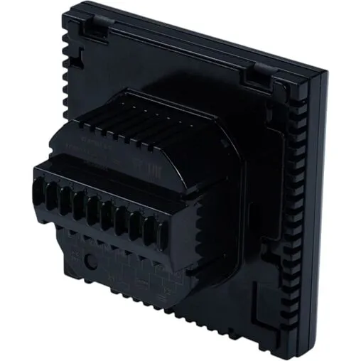 Проводной комнатный терморегулятор двухконтурный Wi-Fi 230В Valtec черный VT.AC713.B.0