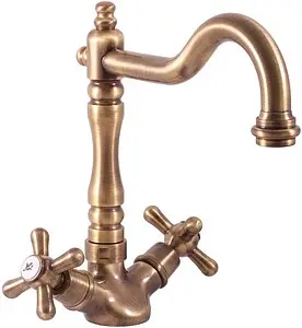 Смеситель для раковины Rav Slezak Morava retro бронза MK120.5/8SM, 1