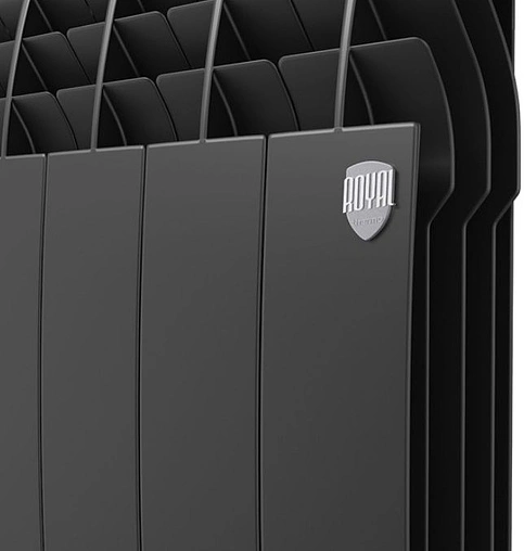 Радиатор алюминиевый 6 секций Royal Thermo BiLiner Alum 500 Noir Sable RTBANS50006