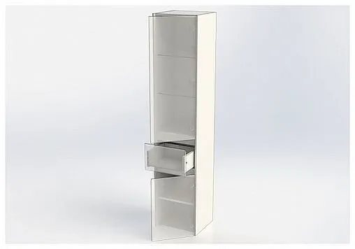 Шкаф-пенал Aquanet Бруклин 35 R белый 00203966 Шкаф-пенал Aquanet Бруклин 35 R белый 00203966