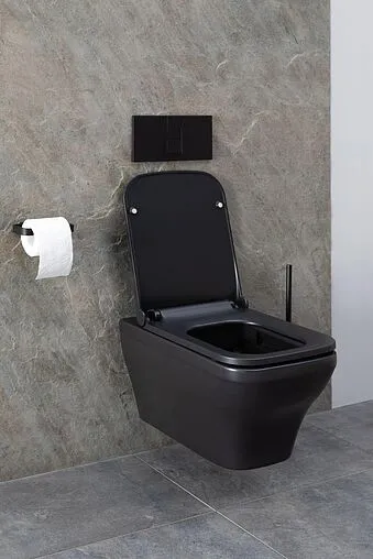 Унитаз подвесной безободковый Allen Brau Infinity черный матовый 4.21011.31