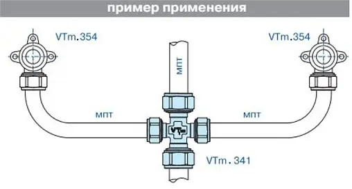 Крестовина компрессионная редукционная 20мм x 16мм x 20мм x 16мм Valtec VTm.341.N.201620 Крестовина компрессионная редукционная 20мм x 16мм x 20мм x 16мм Valtec VTm.341.N.201620