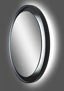 Зеркало с подсветкой Continent Planet black Led 70 с бесконтактным сенсором чёрный ЗЛП1188, 3