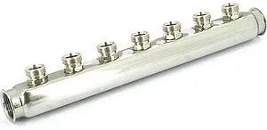 Коллектор распределительный проходной 7 отводов 1&quot;в/в x ¾&quot;ек Uni-fitt 430I4307, 4