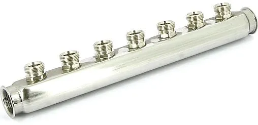 Коллектор распределительный проходной 7 отводов 1&quot;в/в x ¾&quot;ек Uni-fitt 430I4307