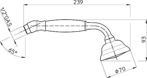 Душевая стойка Bossini Charleston золото D03001.021
