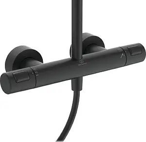 Душевая система с термостатом для душа Ideal Standard Ceratherm чёрный матовый BC748XG Душевая система с термостатом для душа Ideal Standard Ceratherm чёрный матовый BC748XG, 4